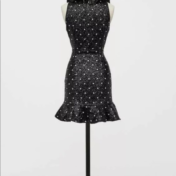 Cocktail dress with polka dots and sequins - Picture 6 of 7